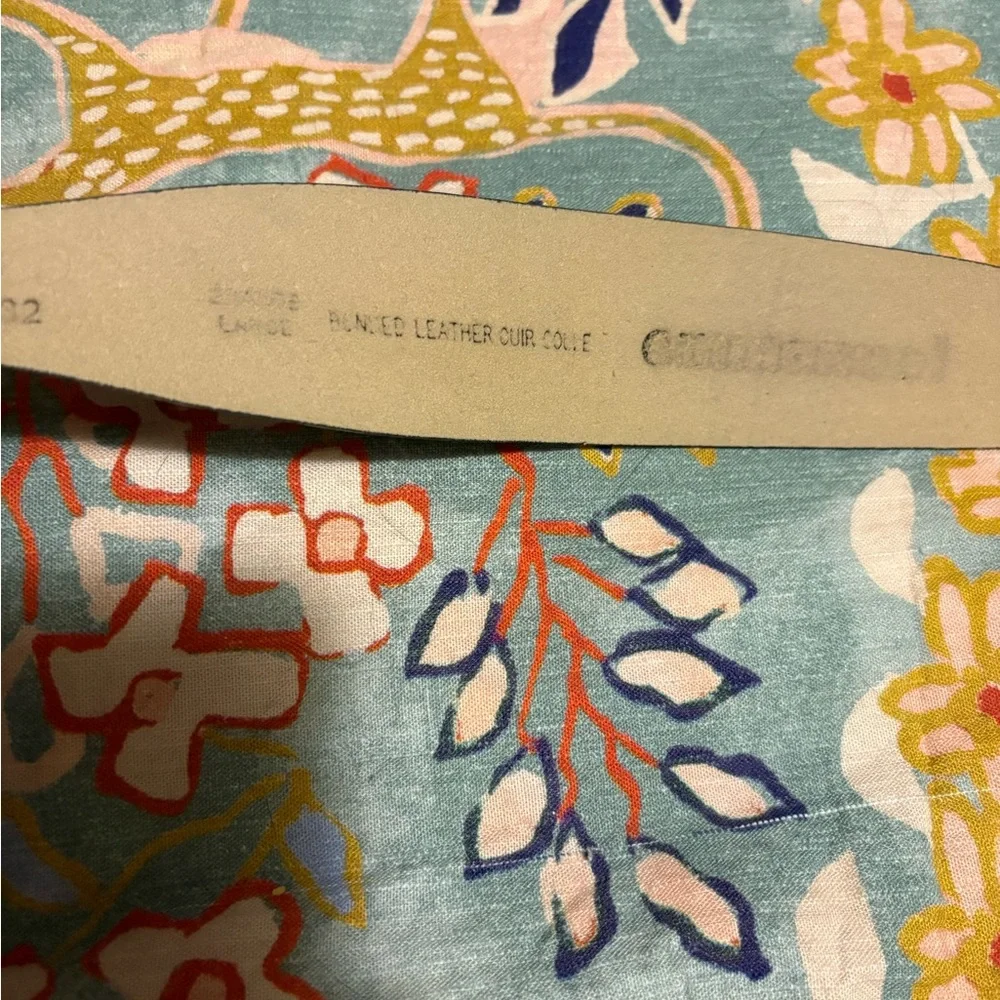 Vintage Western Faux Turquoise Concho Belt - Bonded Leather - Picture 5 of 6